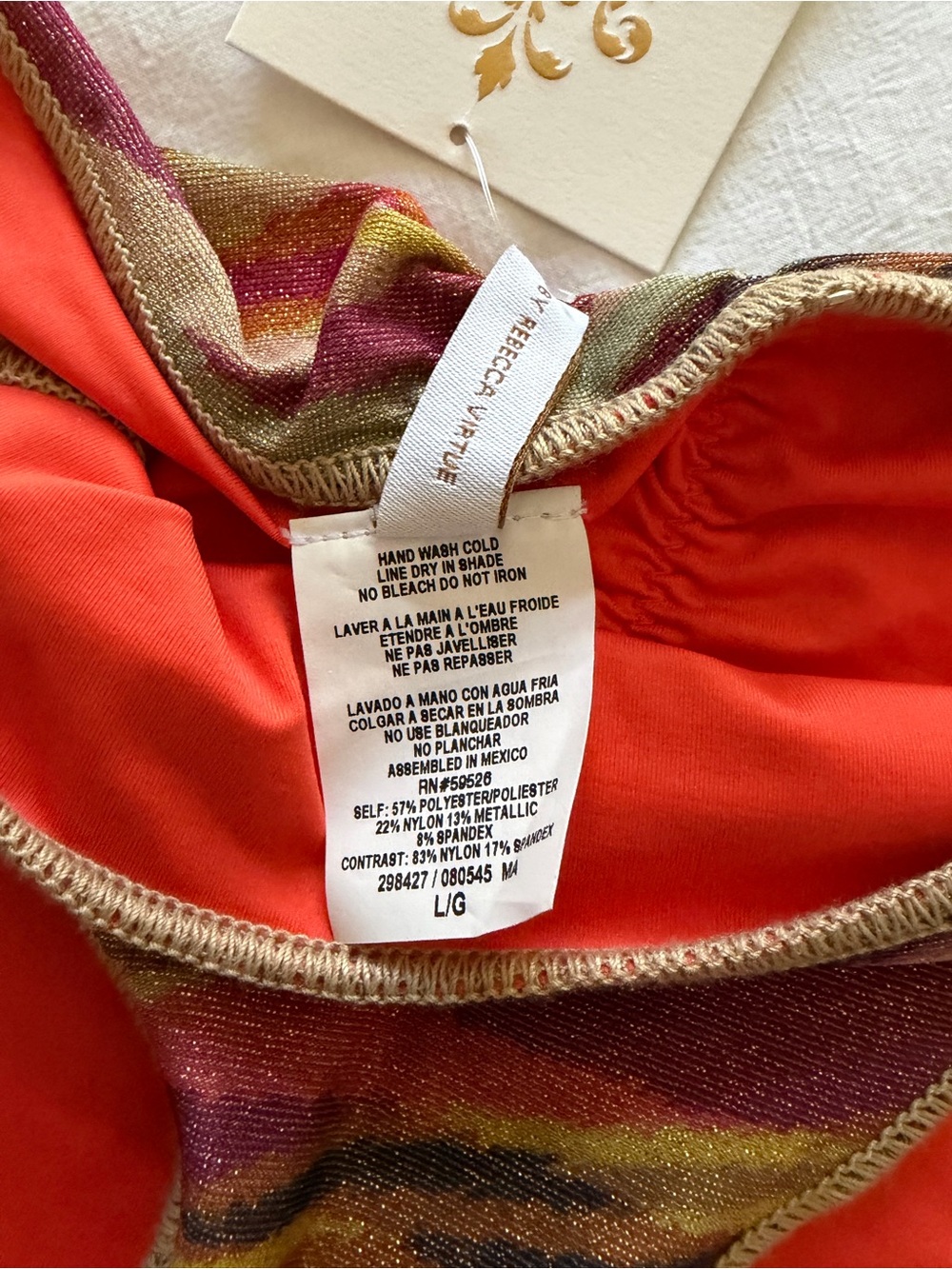 NWT BECCA by REBECCA VIRTUE Adela Ruched Hipster Bikini Bottoms size Large - Picture 6 of 7
